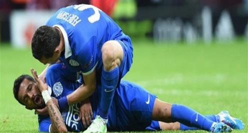 البرازيلي ماتيوس لاعب دنيبرو يتعافى بعد تعرضه للانهيار 